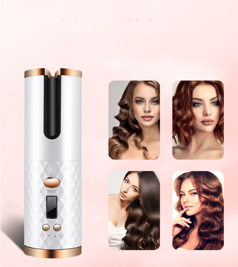 Rechargeable Automatic Hair Curler Women Portable Hair Curling Iron LCD Display Ceramic Curly Rotating Curling Wave Styer
Rizador de pelo automático recargable para mujer, rizador portátil con pantalla LCD, rizador de cerámica giratorio para ondas.